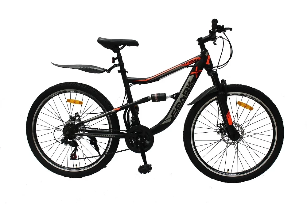 Велосипед SPARK ATOM 26-ST-18-AM2-D (Чорний з червоним)