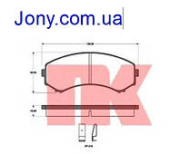 Тормозные колодки Mitsubishi GRANDIS (NA_W)