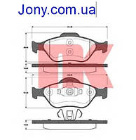 Тормозные колодки Mazda 2 (DY) мазда 2 Ford FIESTA\ FUSION \ форд фиеста