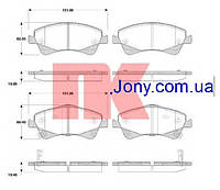 Тормозные колодки Toyota AURIS (NRE15_, ZZE15_, ADE15_, ZRE15_, NDE15_)