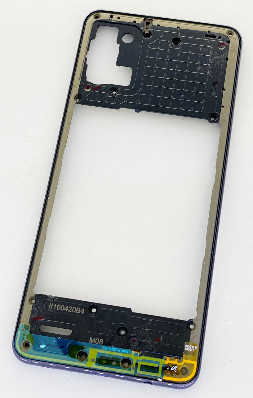 Середня рамка корпусу Samsung A315F Galaxy A31, чорна, фото 1
