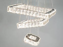 Кришталева світлодіодна люстра-підвіс, 55W