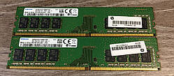 16GB 2*8GB Samsung 1Rx8 DDR4-2400T PC4-19200U RAM Оперативна пам'ять 2400U