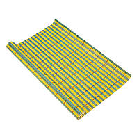 Кухонный коврик - подложка для сервировки бамбуковый, подставка под горячее, Желто-мятный
