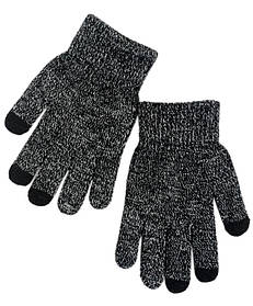 Сенсорні рукавички з нековзним покриттям, Темно-сірий