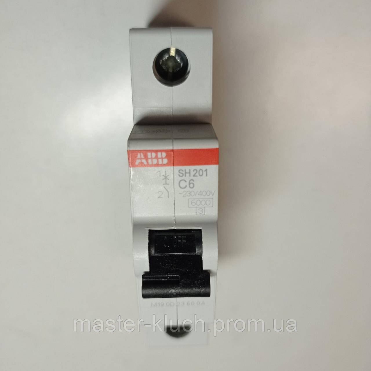 Автоматический выключатель 6A АВВ SH201 С6 - фото 3 - id-p3660945