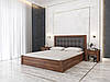 Двоспальне  ліжко  "Мадрид " М50 венге ЛЕВ, бук щит, фото 2