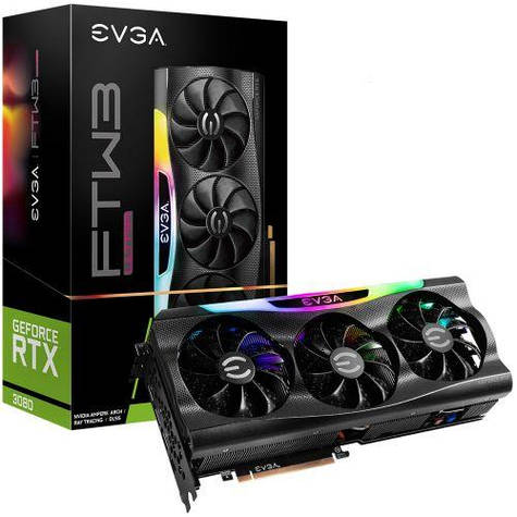 Ігрова відеокарта EVGA GeForce RTX 3080 FTW3 Ultra Gaming, 10 ГБ GDDR6X, 320-bit, Ray Tracing, DLSS