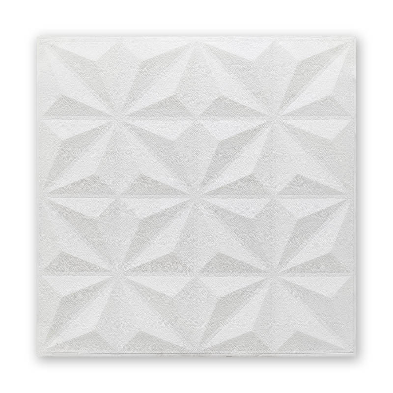 Самоклеюча стінова 3D панель декоративна зірки 700х700х5мм, 3д гнучкі декоративні панелі на стелю