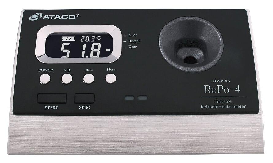 Рефрактополяриметр Atago RePo_4 для аналізу меду: Фруктоза (0-99 %), Вологість (13-30 %) та кут обертання ±5°, фото 1