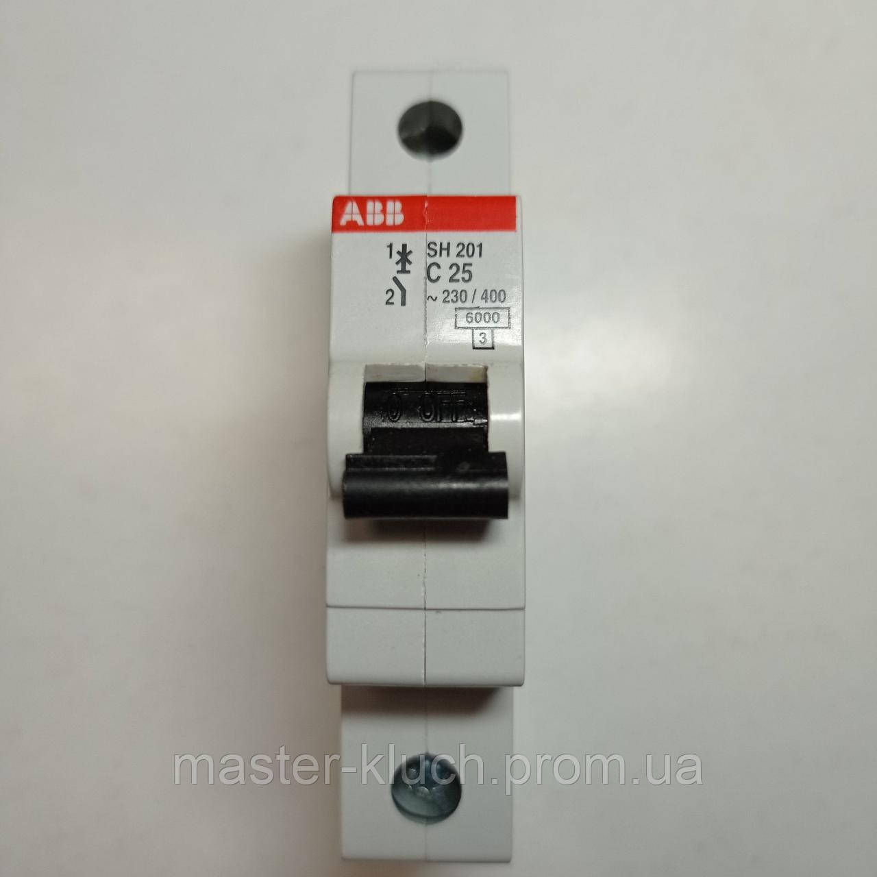 Автоматический выключатель 25A АВВ SH201 - фото 1 - id-p5720373