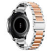 Ремінець браслет (3 ланки) для Amazfit Bip срібно-золотий, фото 2