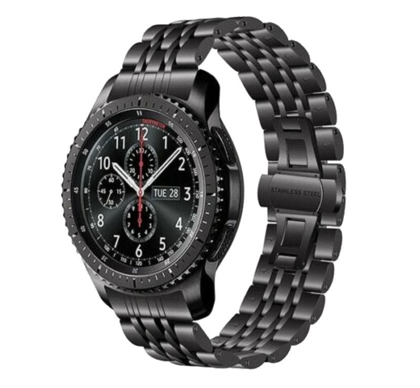Металевий ремінець Primo Steel Link для годинника Samsung Gear S3 Classic SM-R770 / Frontier SM-R760 - Black, фото 1