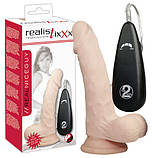 Реалістичний вібратор RealFlesh Vibrating Dong 7inch, фото 2