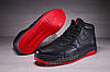 Зимові шкіряні кросівки на хутрі Nike Air Force Black, фото 10