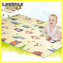 Дитячий розвиваючий килимок Folding baby mat 150*180 см / Дитячий розкладний килимок