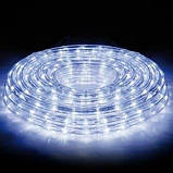 Вулична гірлянда дюралайт холодний білий 100 м, світлодіодна стрічка гірлянда прозорий шланг, LED стрічка, фото 2
