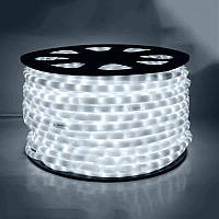 Вулична гірлянда дюралайт холодний білий 100 м, світлодіодна стрічка гірлянда прозорий шланг, LED стрічка