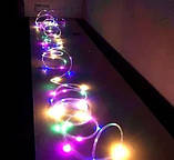Вулична гірлянда дюралайт мультиколір 20 м, світлодіодна стрічка гирлянда прозорий шланг, дюралайт LED стрічка, фото 3