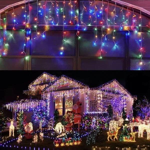 Гірлянда бахрома різнобарвна мультиколір 3 х 0.5 м 100 LED лампочок, Гірлянда світлодіодна на вікно ХІТ