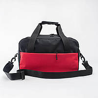 Дорожня сумка, ручна поклажа чорно-червона, для авіаліній ryanair, wizzair, lauda 40*20*25