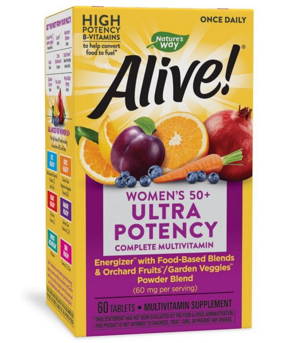 Вітаміни для жінок 50+ Alive! Women's 50+ Ultra Potency 60 таблеток