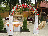 Весільні арки зі штучних квітів, фото 4