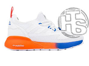 Дитячі кросівки Adidas ZX 2K Boost White Orange Blue K0029