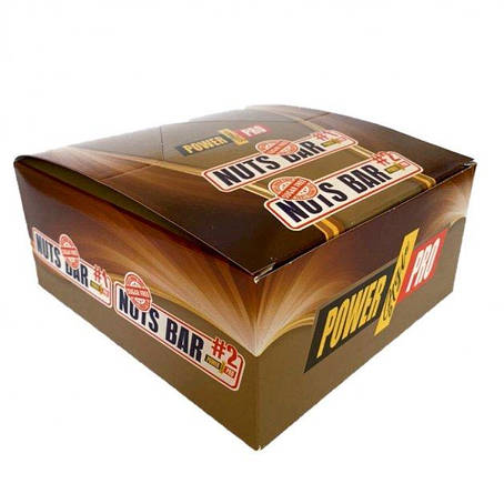 Низьковуглеводний батончик без цукру Power Pro Nuts Bar 20 х 70 g, фото 1