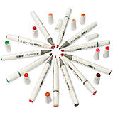 Набір двосторонніх маркерів Rich New для малювання і скетчинга на спиртовій основі 60 штук, фото 9