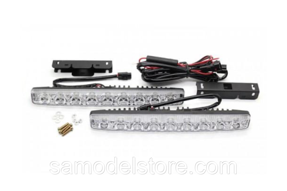 Авто фара led DRL — 9led з поворотниками, фото 1