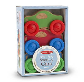 Дерев'яна автомобільна пірамідка для малюків Melissa&Doug MD4051