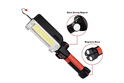 Ліхтар ZJ-8859-В 2х18650, магніт, гачок і затискач