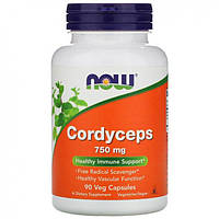 Cordyceps 750 mg NOW, 90 капсул