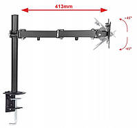 Настільний поворотний кронштейн для монітора 10" - 29" VESA : 75 x 75 100 x 100, фото 4