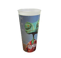 Стакан пластиковый для напитка «Rango» с крышкой, V22 (0,5л), EU