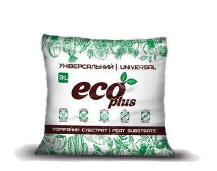 Торф'яний субстрат Eco Plus Універсальний 3л, фото 2