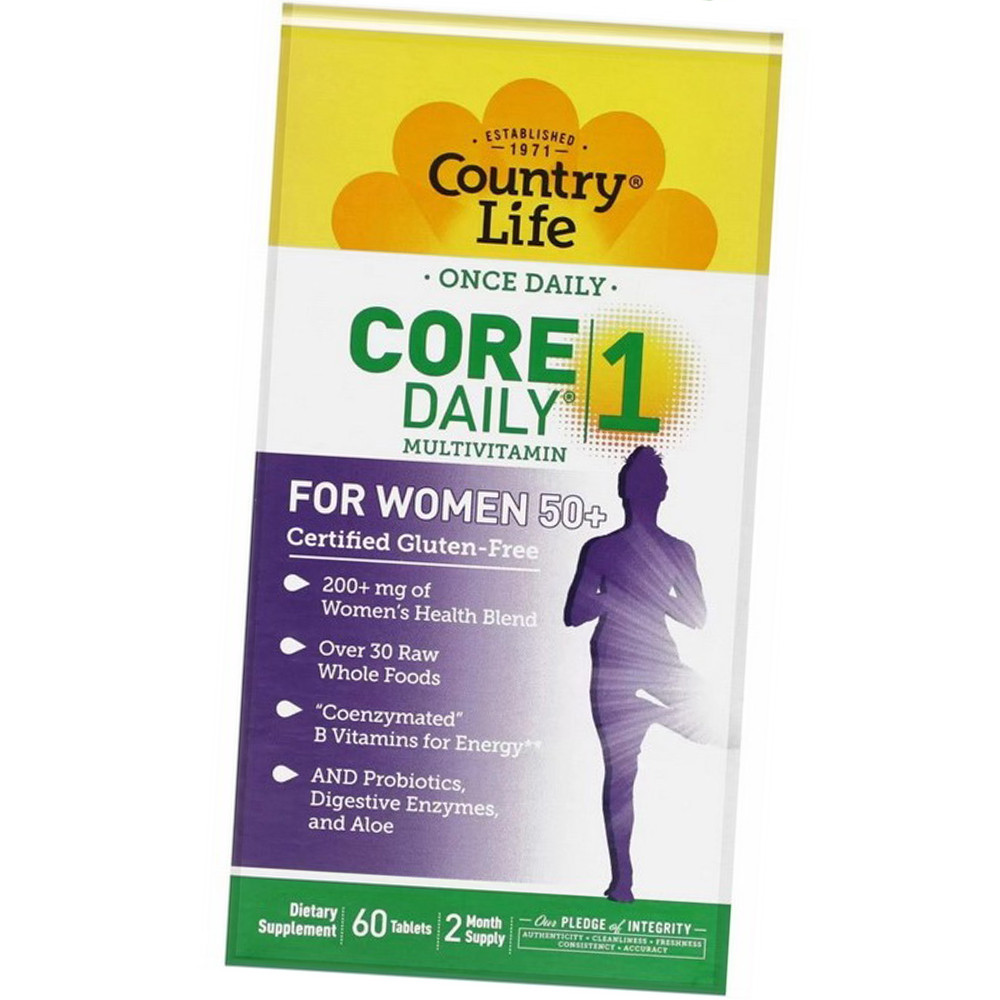 Вітаміни і мінерали для жінок 50+ Core Daily 1 Multivitamin For Women 50+ 60 таблеток