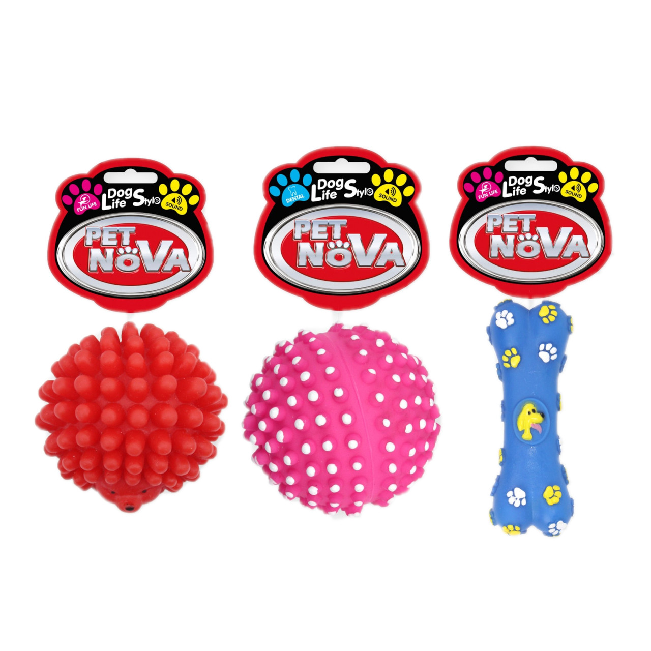 Набір іграшок для собак Pet Nova «Колючки»