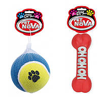 Набір іграшок для собак Pet Nova «Великий Теніс»