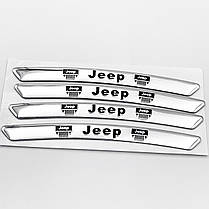 Наклейки на диски (на колеса) Jeep (Джіп) сріблясті, фото 2