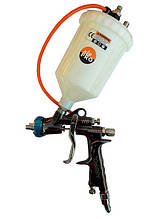 Фарбопульт пневматичний (фарборозпилювач) Air Pro AM5008 LVLP WB-HV (2,0 мм) з нейлоновим бачком об'ємом 0,6л