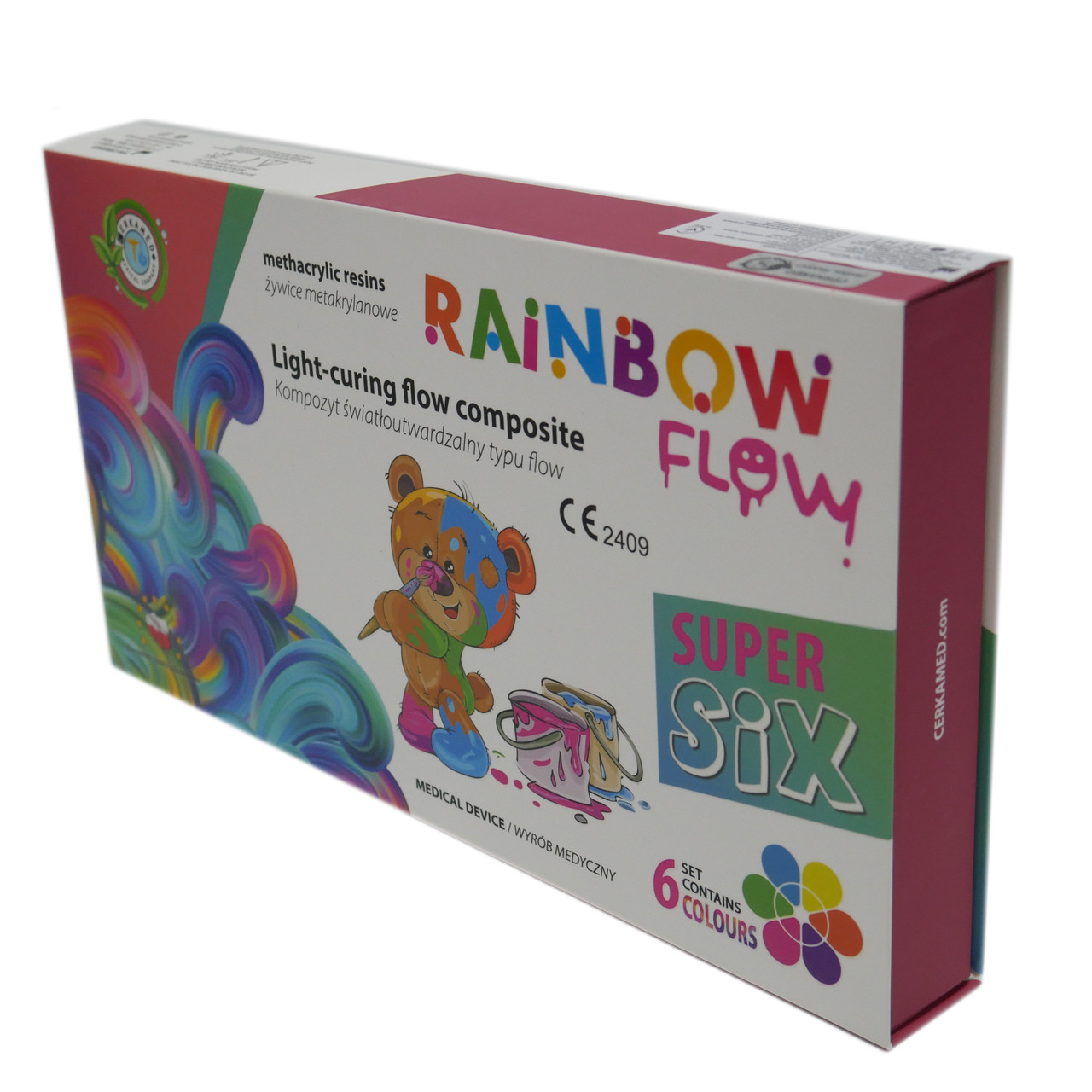 Rainbow flow (Рейнбоу флоу), набір 6 шприців, фотополімерний матеріал, Cerkamed