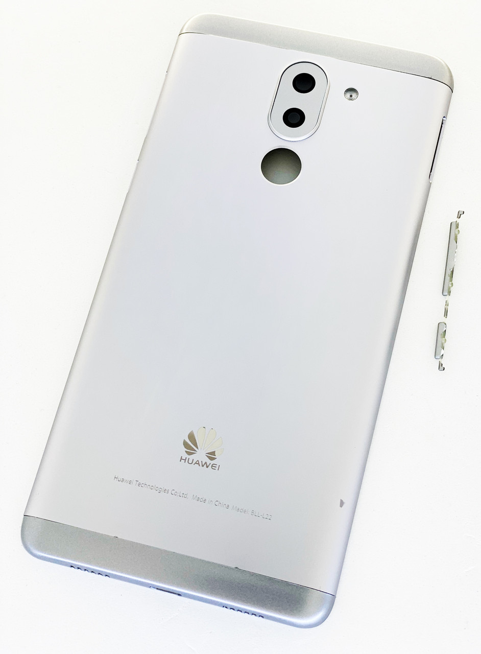 Задня кришка для Huawei Honor 6X (BLN-L21)/Mate 9 Lite/GR5 (2017), срібляста, оригінал