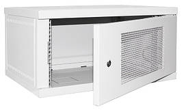 Шафа монтажна серверна підвісна  6U IPCOM  СН-6U-06-04-ДП-1 345(в)х600(ш)х450(гл). Двері - перфоровані