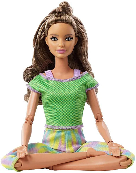 Лялька Barbie серії "Рухайся як я" шатенка Barbie Made to Move Doll