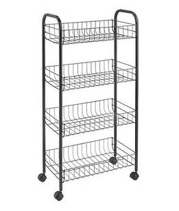 Етажерка 4-х рівнева METALTEX ASCONA LAVA (344504), чорне покриття TOUCH-THERM