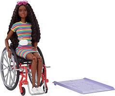 Барбі Модниця 166 на інвалідному візку — Barbie Fashionistas Doll 166, Wheelchair