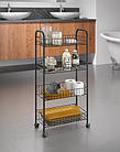 Етажерка 4-х рівнева METALTEX ASCONA LAVA (344504), чорне покриття TOUCH-THERM, фото 4