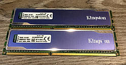 Комплект на 4GB (2x2GB) DDR3 1600MHz Kingston HyperX PC3 12800U RAM Оперативна пам'ять KHX1600C9D3B1K2/4GX